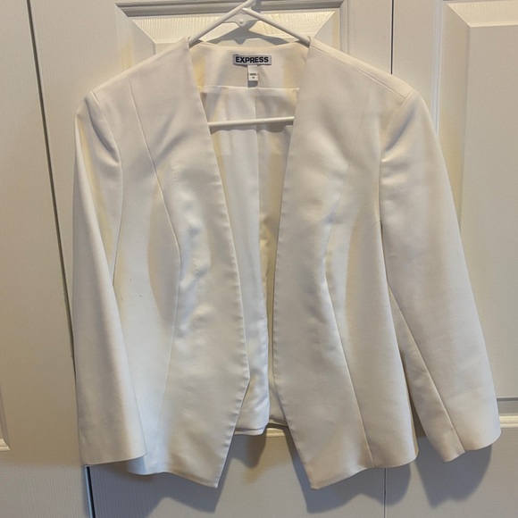 Express Women's Cream Blazer - Picture 1 of 7